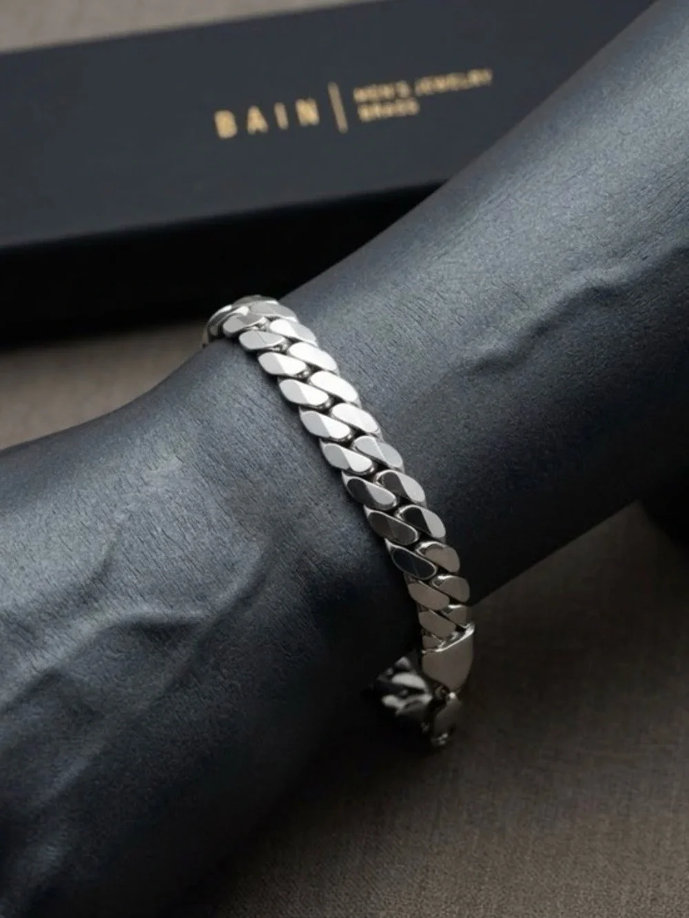 Bain Miller Men's Bracelet 9” Cuban link bracelet for men’s